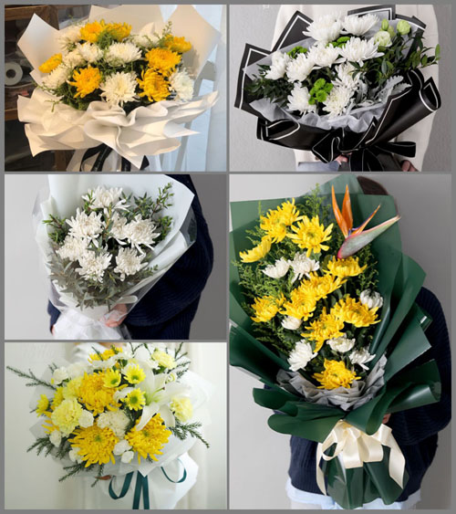 贵州六盘水盘县乌蒙镇白事花束代送